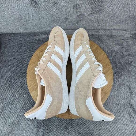 adidas Gazelle Shoes Womens Size 10 Beige White Suede Classic Casual ID7006 - Picture 6 of 9